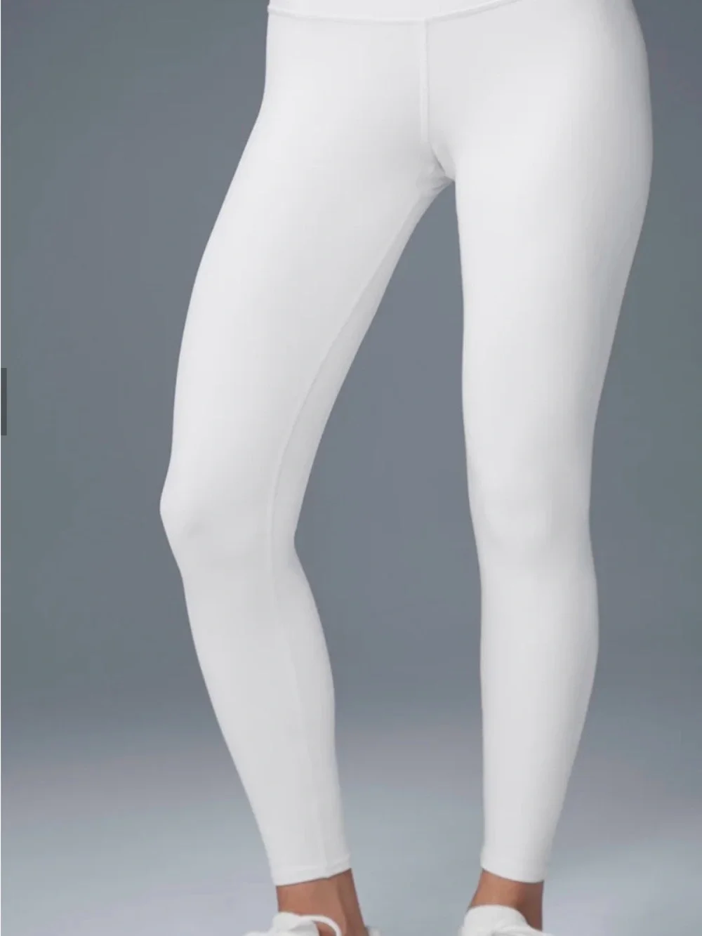 ALO Yoga White High-Rise Leggings 7/8 length